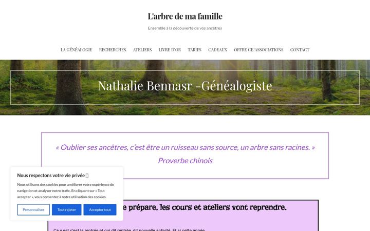 Screenshot of larbredemafamille.fr