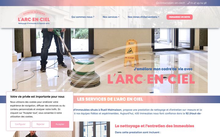Screenshot of larc-en-ciel.fr
