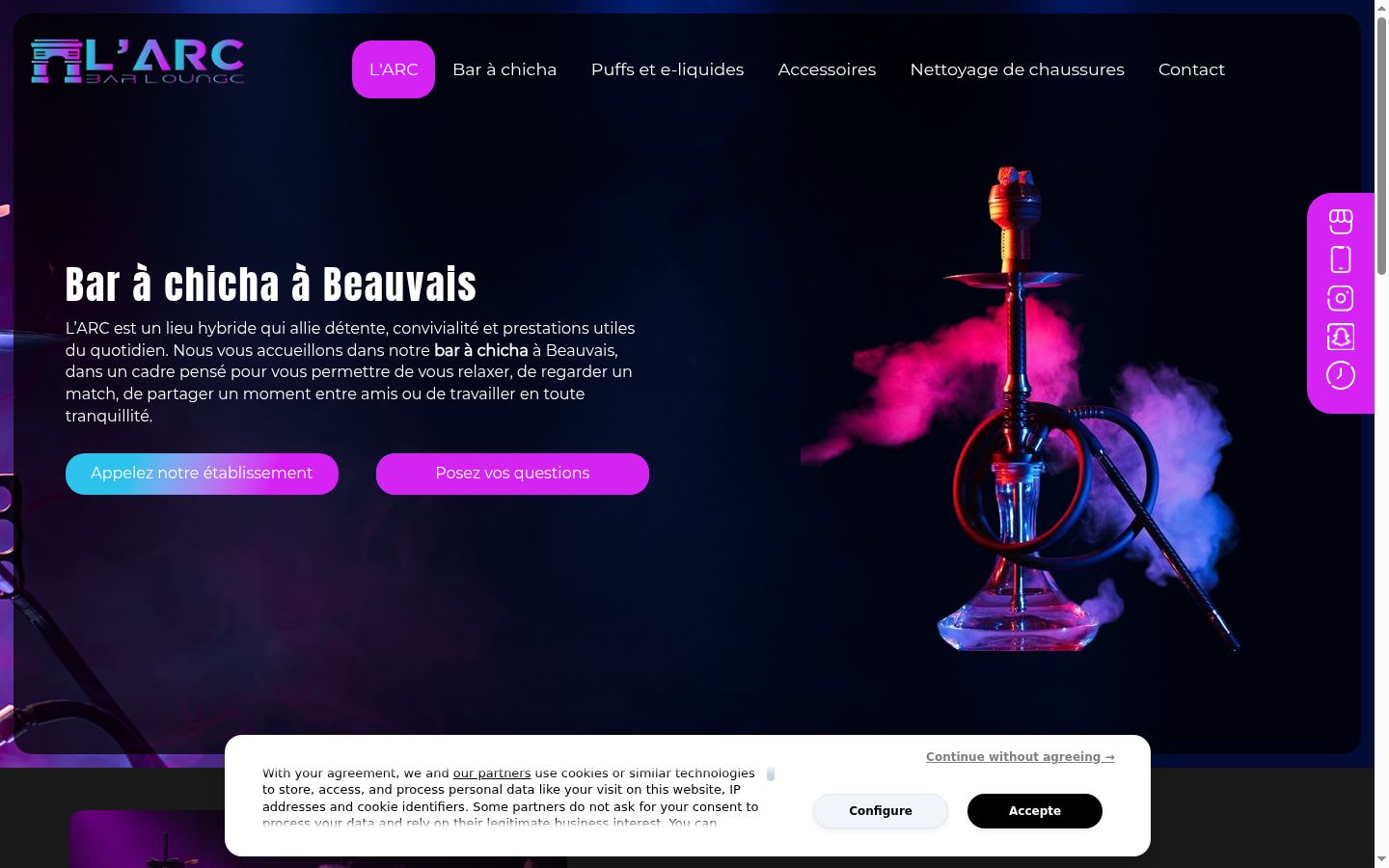 Screenshot tal-banner tal-kunsens muri qabel kwalunkwe interazzjoni