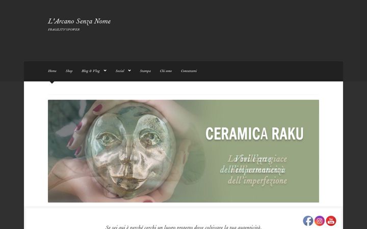 Screenshot of larcanosenzanome.it