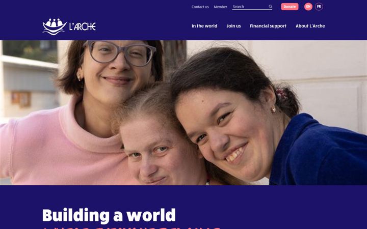 Screenshot of larche.org