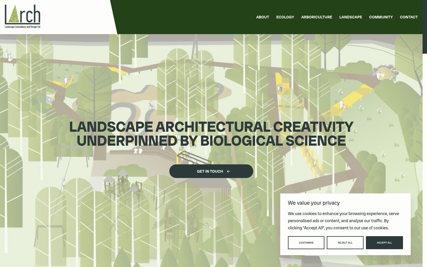 Képernyőkép a bármilyen interakció előtt megjelenő hozzájárulási bannerről