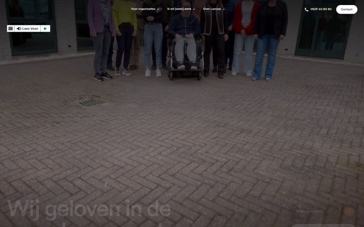 Screenshot of larcom.nl