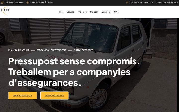 Screenshot of larcplanxa.com