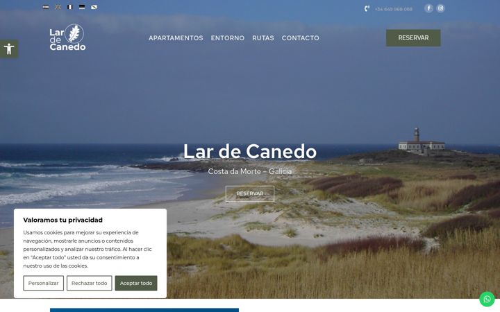 Screenshot of lardecanedo.com