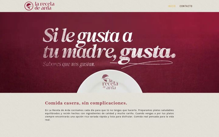 Screenshot of larecetadearda.com
