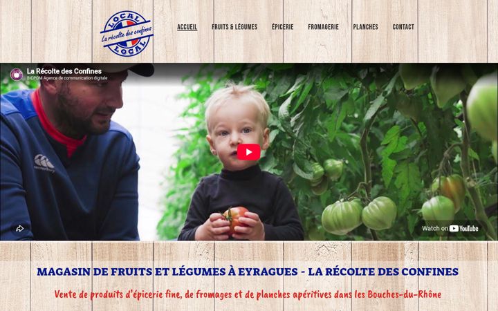 Screenshot of larecoltedesconfines.fr