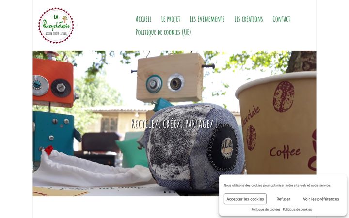 Screenshot of larecyclotopie.fr