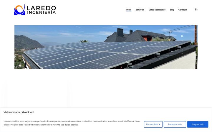Screenshot of laredoingenieria.com