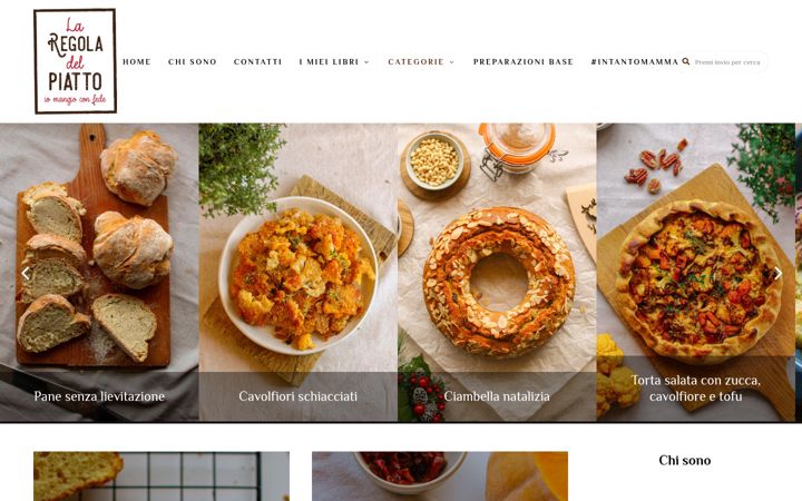 Screenshot of laregoladelpiatto.it