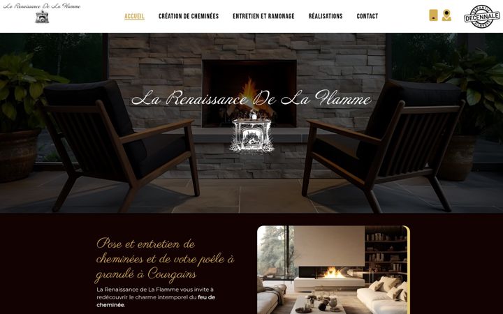Screenshot of larenaissancedelaflamme.fr