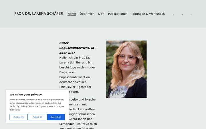 Screenshot of larenaschaefer.de