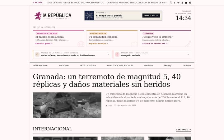 Screenshot of larepublicca.com