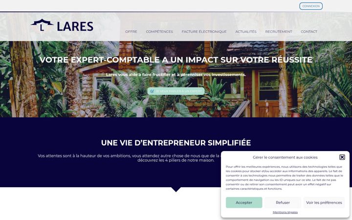 Screenshot of lares-conseil.com