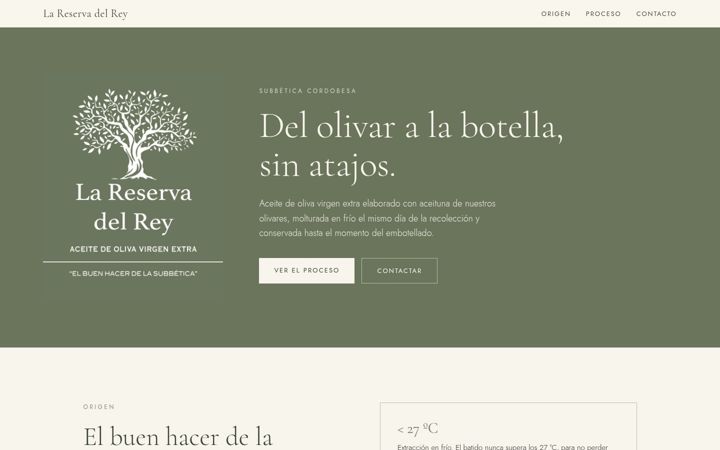 Screenshot of lareservadelreyaove.com