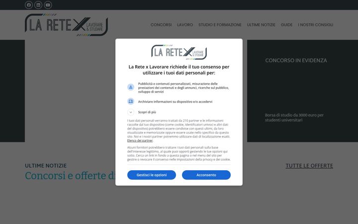 Screenshot of laretexlavorare.com