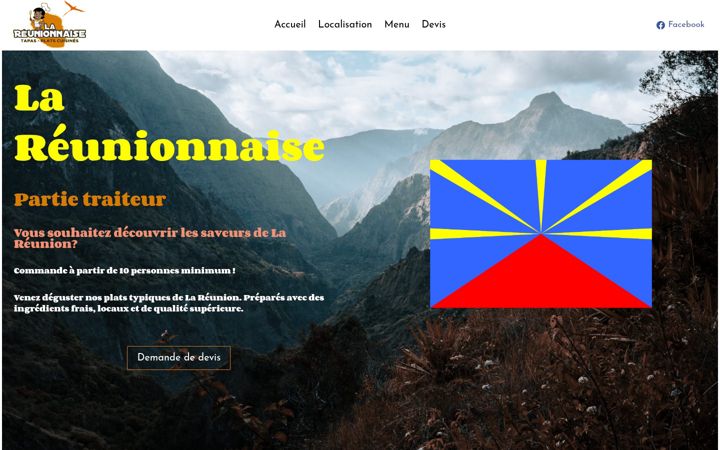 Screenshot of lareunionnaise47.fr