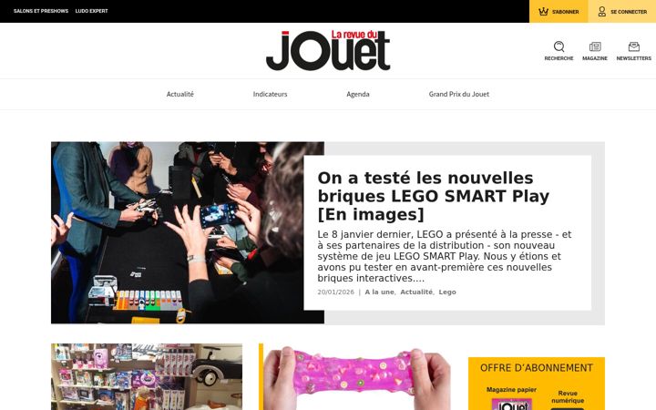 Screenshot of larevuedujouet.fr