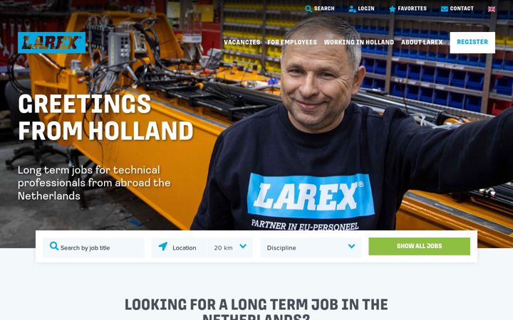 Screenshot of larex.eu