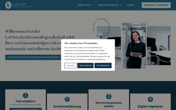 Screenshot of larfirm.de