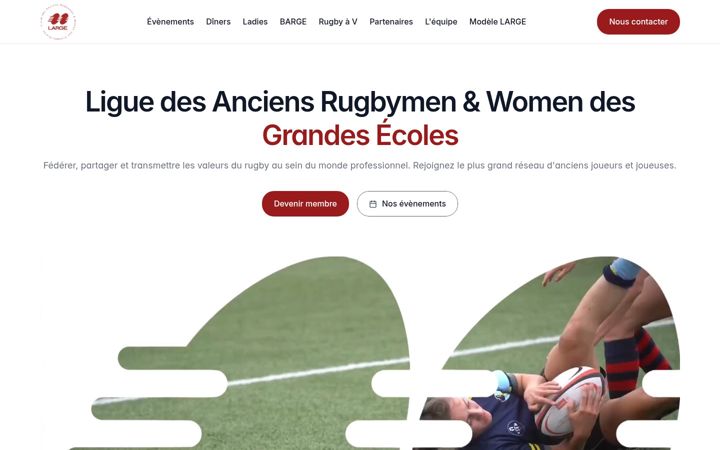 Screenshot of large-rugby.com