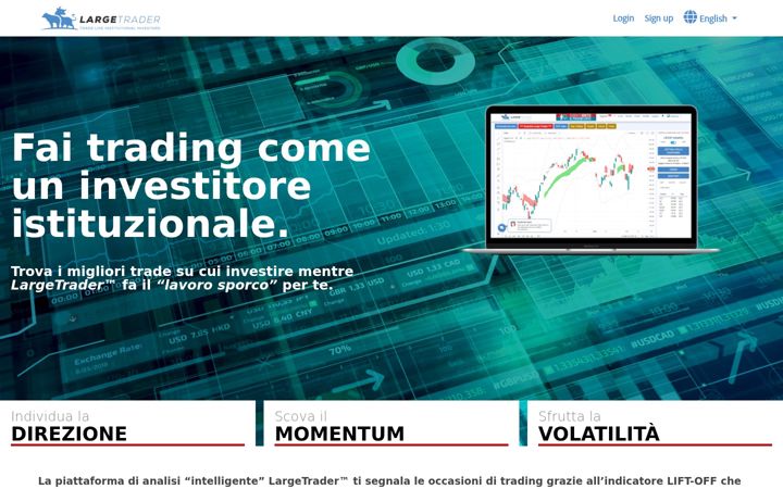 Screenshot of largetrader.com