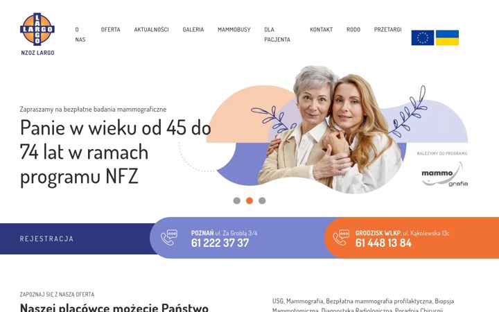 Screenshot of largo-mammografia.pl