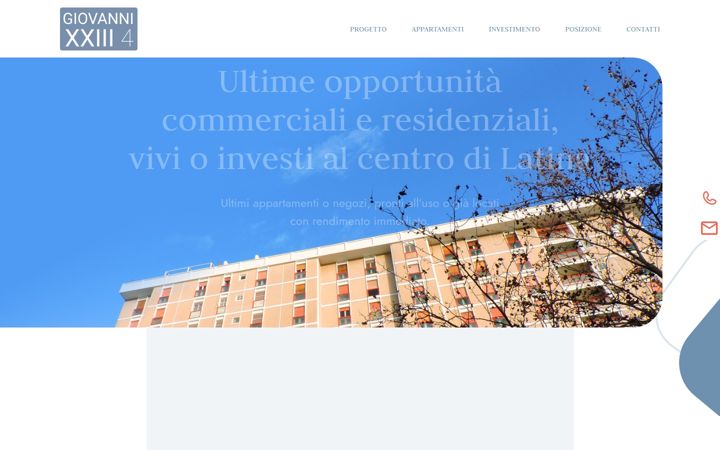 Screenshot of largopapagiovanni.it