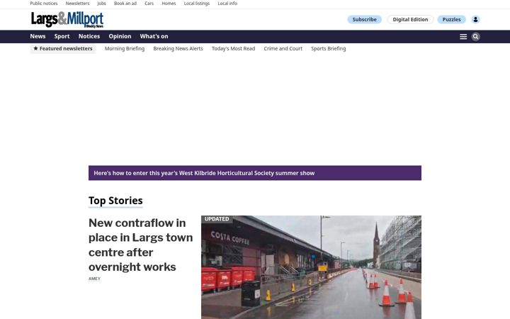 Screenshot of largsandmillportnews.com