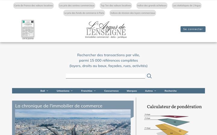 Screenshot of largusdelenseigne.com