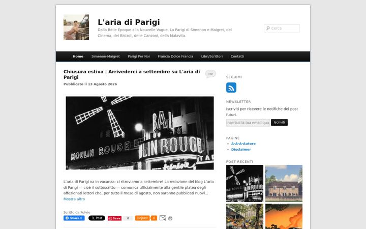 Screenshot of lariadiparigi.com