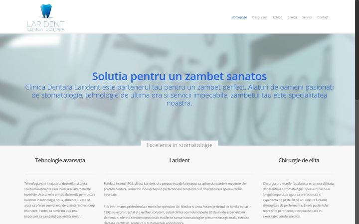 Screenshot of larident.ro