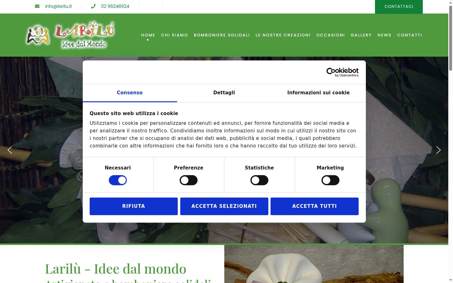 Screenshot tal-banner tal-kunsens muri qabel kwalunkwe interazzjoni