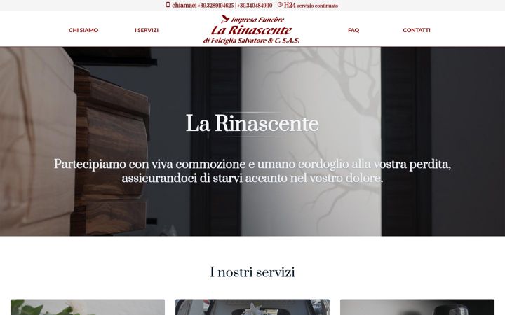 Screenshot of larinascentesas.it