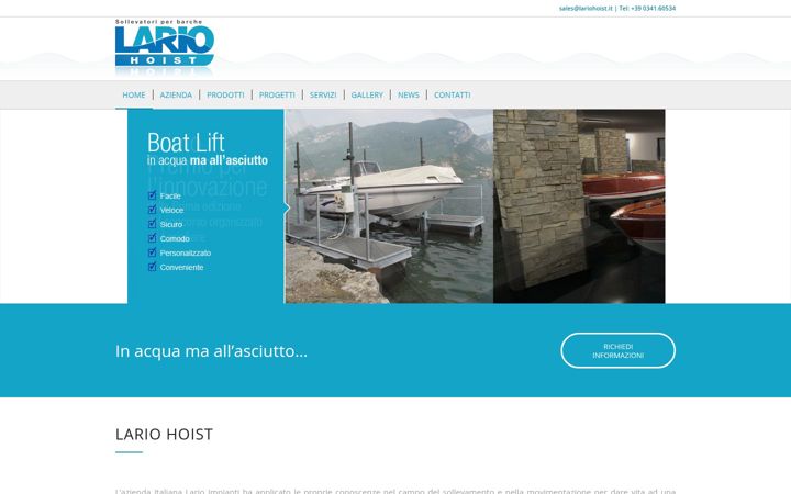 Screenshot of lariohoist.com