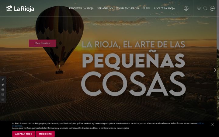 Screenshot of lariojaturismo.com