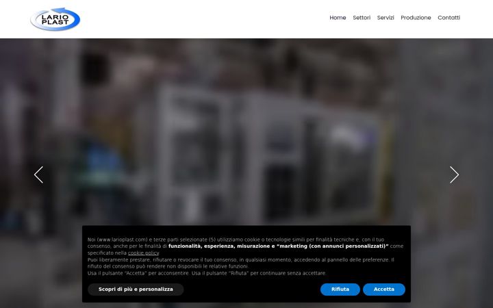 Screenshot of larioplast.com