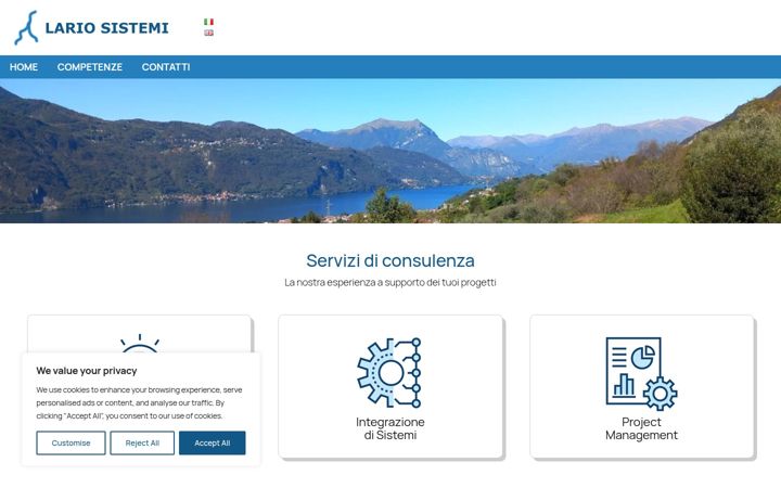 Screenshot of lariosistemi.com