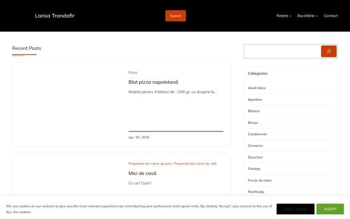 Screenshot of larisatrandafir.ro