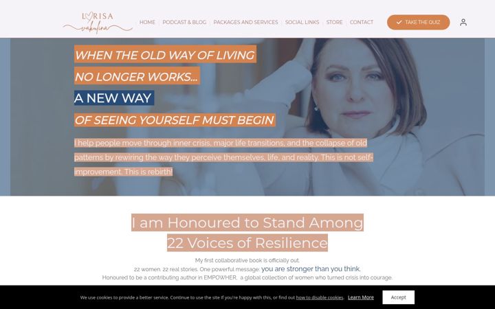 Screenshot of larisavakulina.com