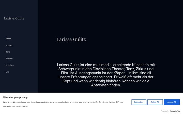 Screenshot of larissa-gulitz.com