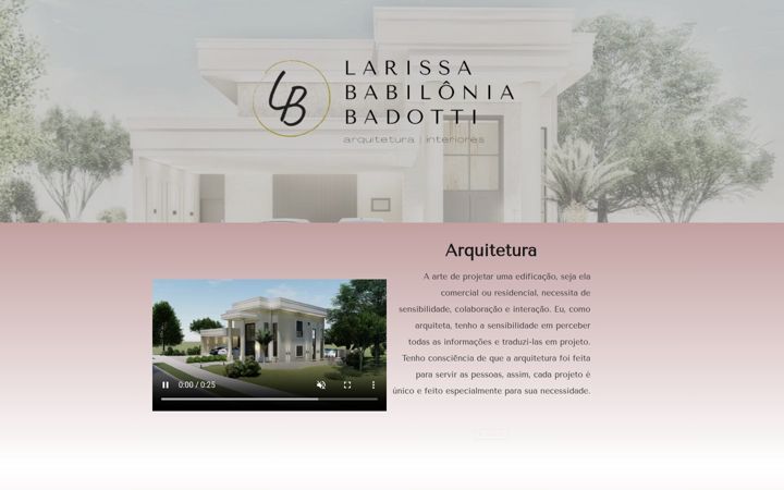 Screenshot of larissababilonia.com.br
