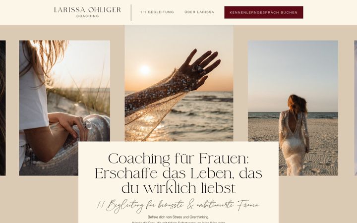 Screenshot of larissaohliger.de