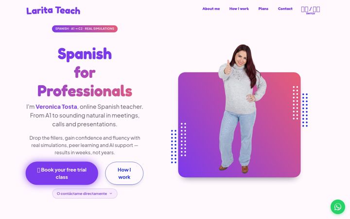 Screenshot of laritateach.com
