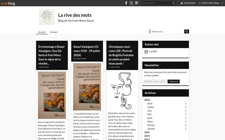 Screenshot of larivedesmots.com