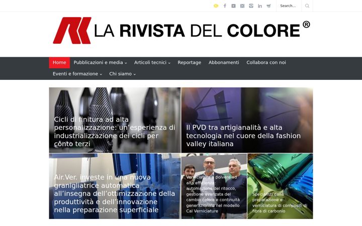 Screenshot of larivistadelcolore.com