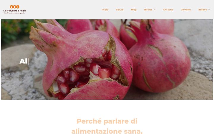 Screenshot von larivoluzioneatavola.it