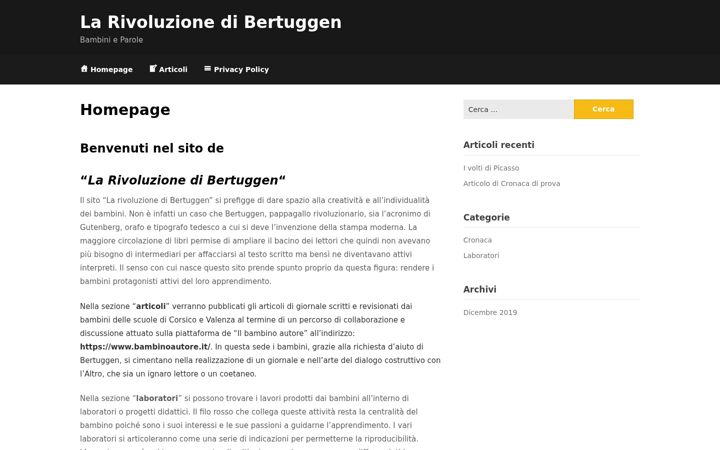 Screenshot of larivoluzionedibertuggen.it