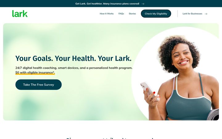 Screenshot of lark.com