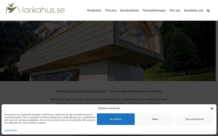 Screenshot of larkahus.se